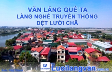 Bảo tồn nghề dệt lưới chã làng Văn Lãng