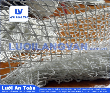 LƯỚI AN TOÀN DÙ TRẮNG KHỔ LỚN 6M-8M-10M GIÁ TỐT Ở HÀ NỘI